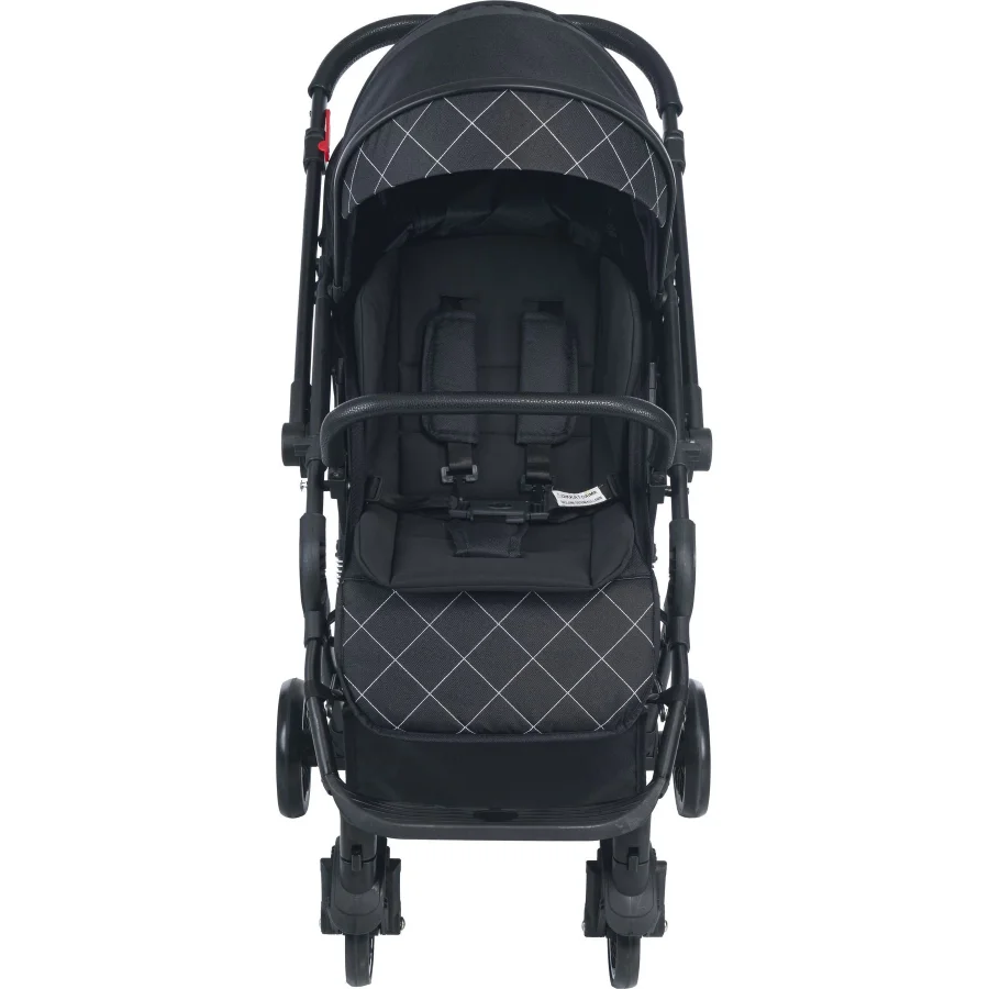 Be-Be Alpine Çift Yönlü Kabin Boy Bebek Arabası - Siyah