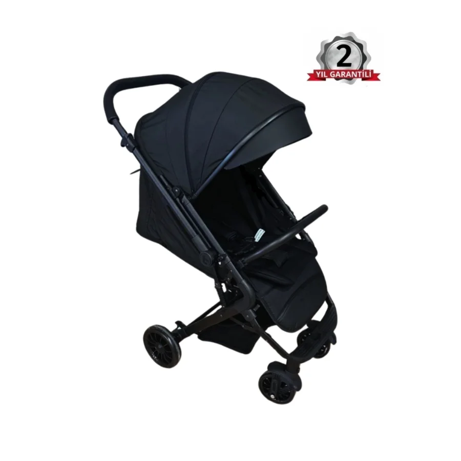 Be-Be Alpine Çift Yönlü Kabin Boy Bebek Arabası - Siyah