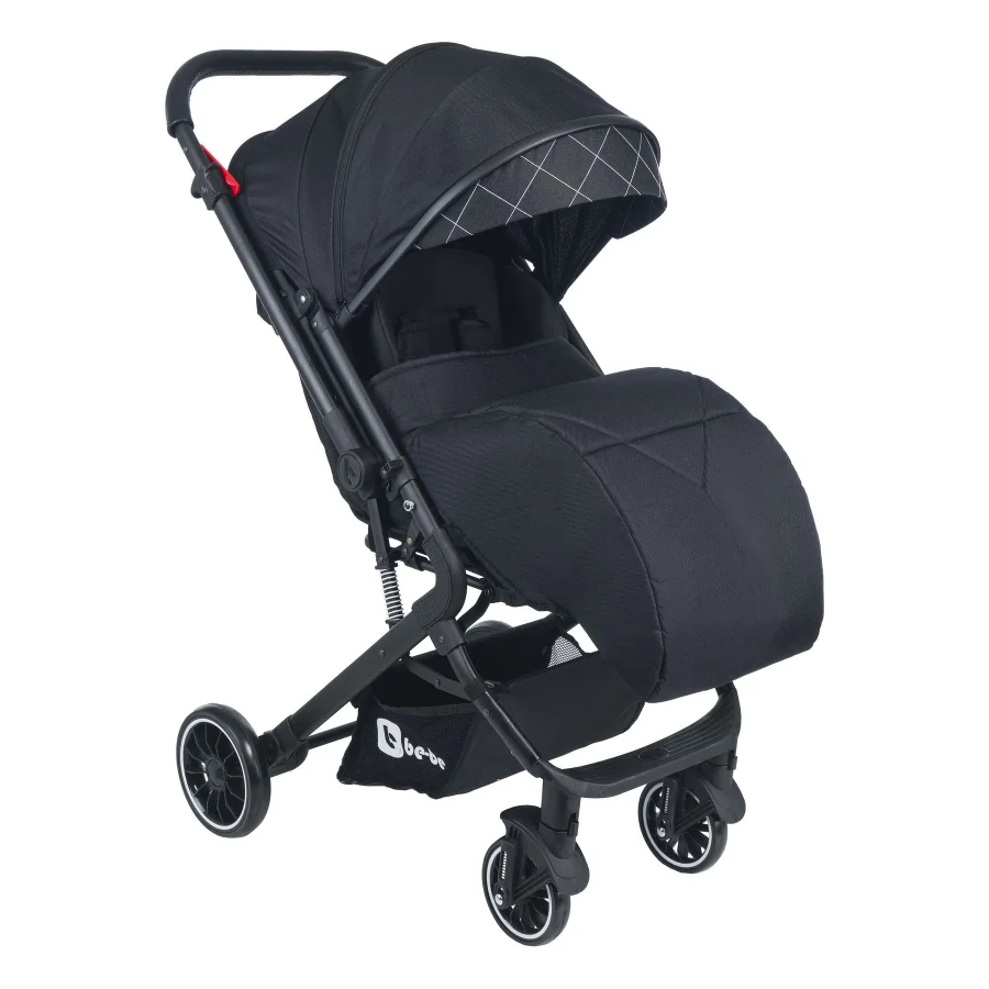 Be-Be Alpine Çift Yönlü Kabin Boy Bebek Arabası - Siyah