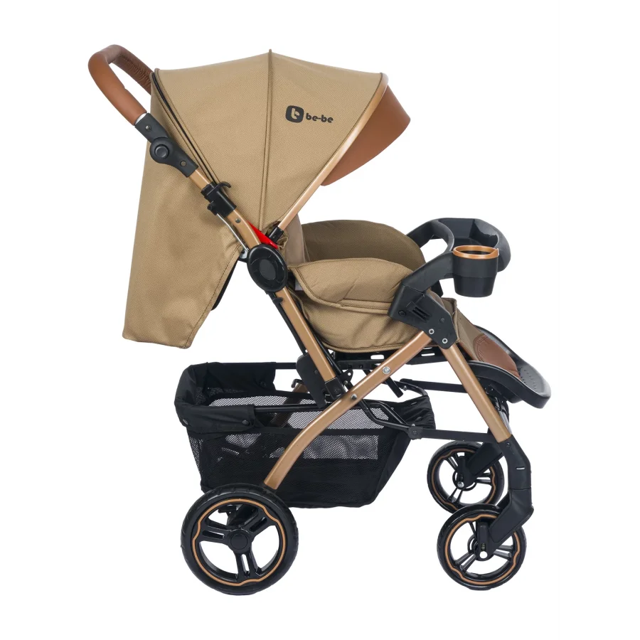 Be-Be Soft Plus Çift Yönlü Bebek Arabası Kahverengi