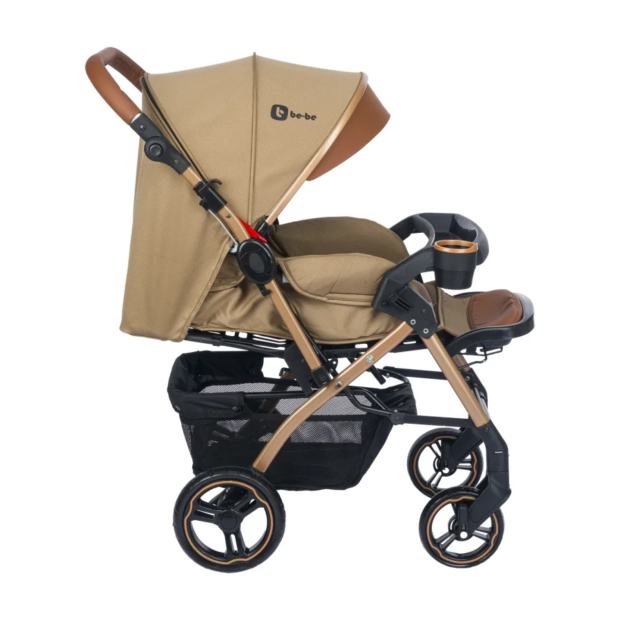 Be-Be Soft Plus Çift Yönlü Bebek Arabası Kahverengi