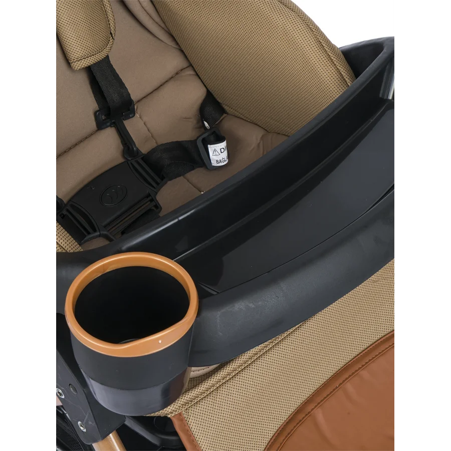 Be-Be Soft Plus Çift Yönlü Bebek Arabası Kahverengi