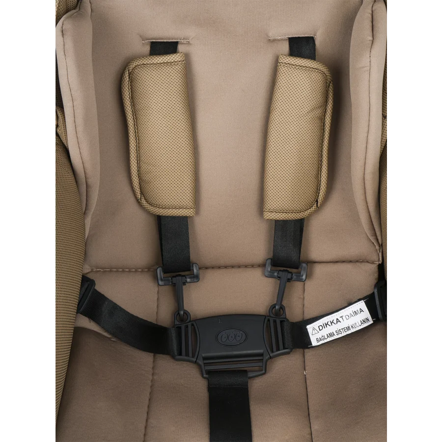 Be-Be Soft Plus Çift Yönlü Bebek Arabası Kahverengi