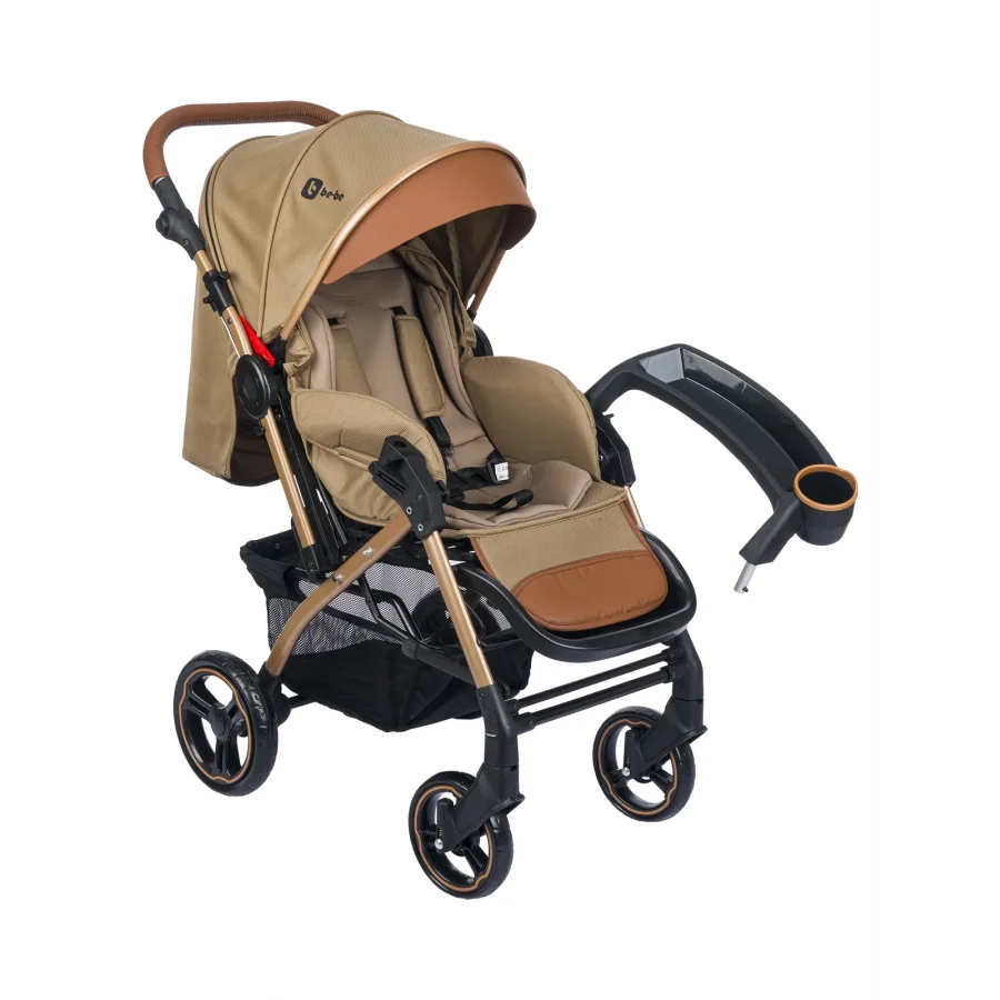 Be-Be Soft Plus Çift Yönlü Bebek Arabası Kahverengi