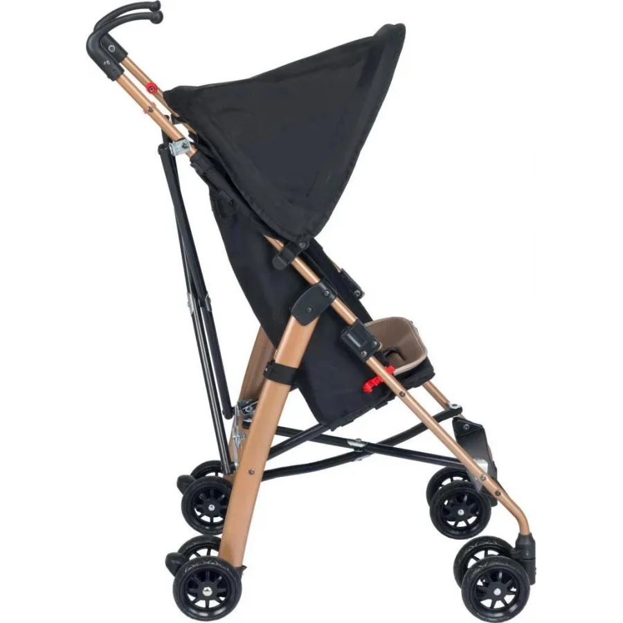 Be-Be Trip Lüks Baston Bebek Arabası Gold Siyah