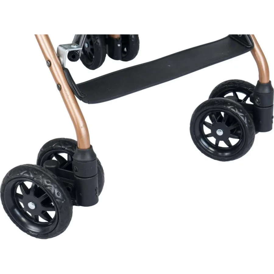 Be-Be Trip Lüks Baston Bebek Arabası Gold Siyah