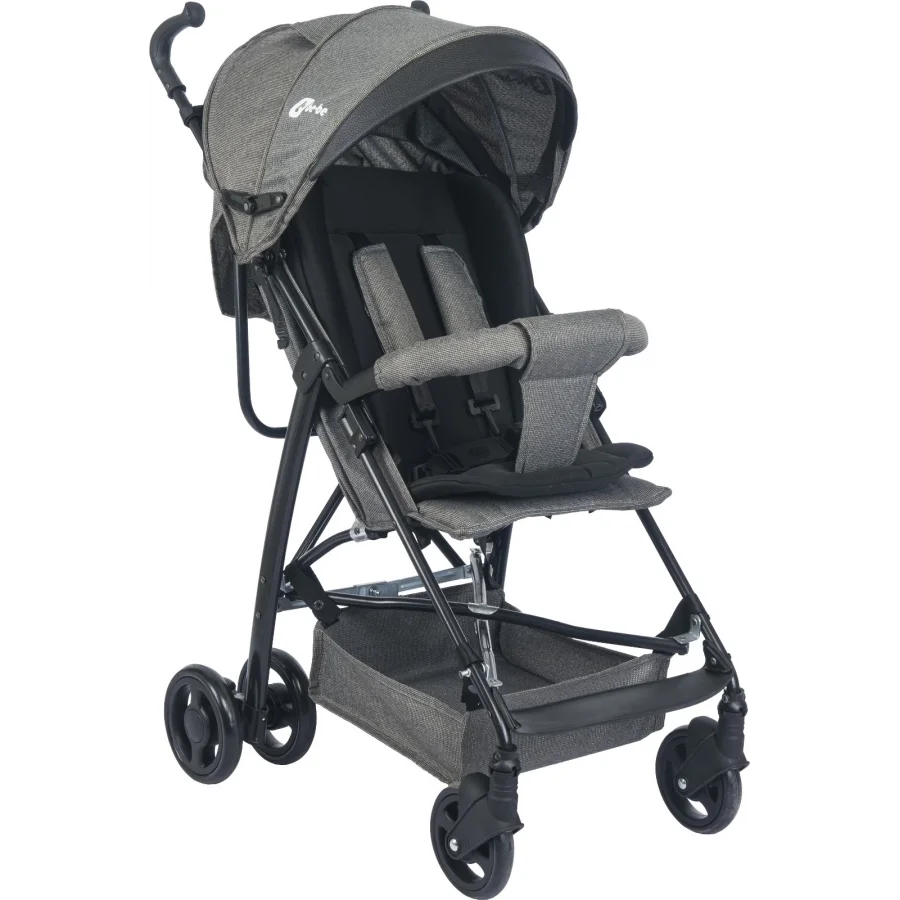 Be-Be Trip Lüks Yatar Baston Bebek Arabası Gri