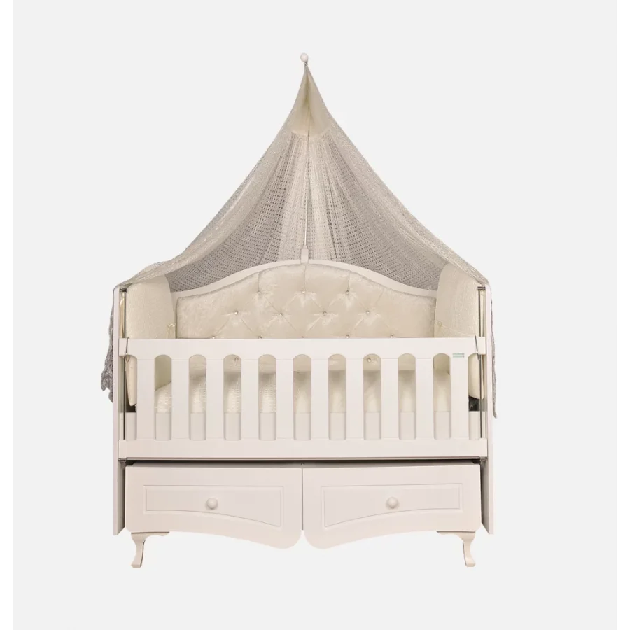 Bebecco Çekmeceli Asil Bebek Beşik / Bej