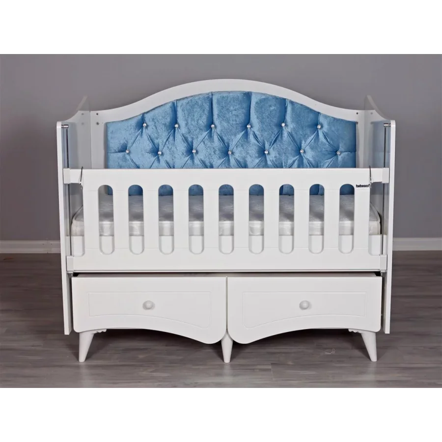 Bebecco Çekmeceli Asil Bebek Beşik / Mavi