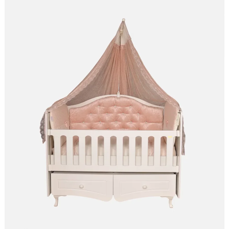 Bebecco Çekmeceli Asil Bebek Beşik / Pembe
