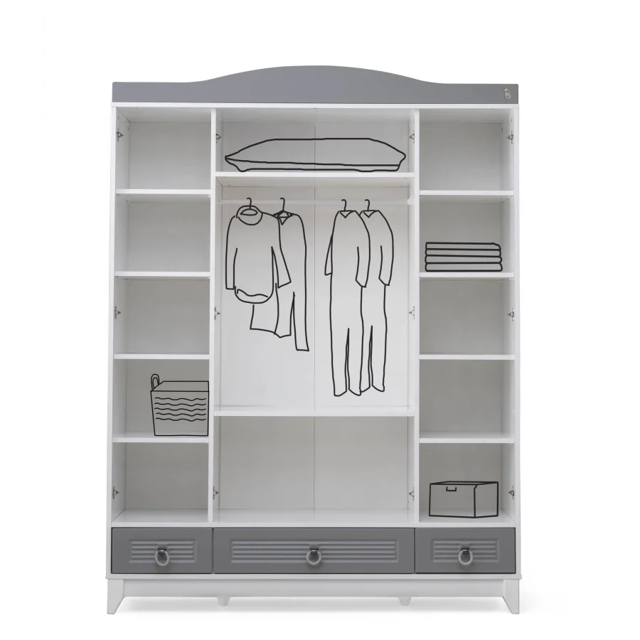 Bebecco Neptün 4 Kapılı Bebek Odası Takımı