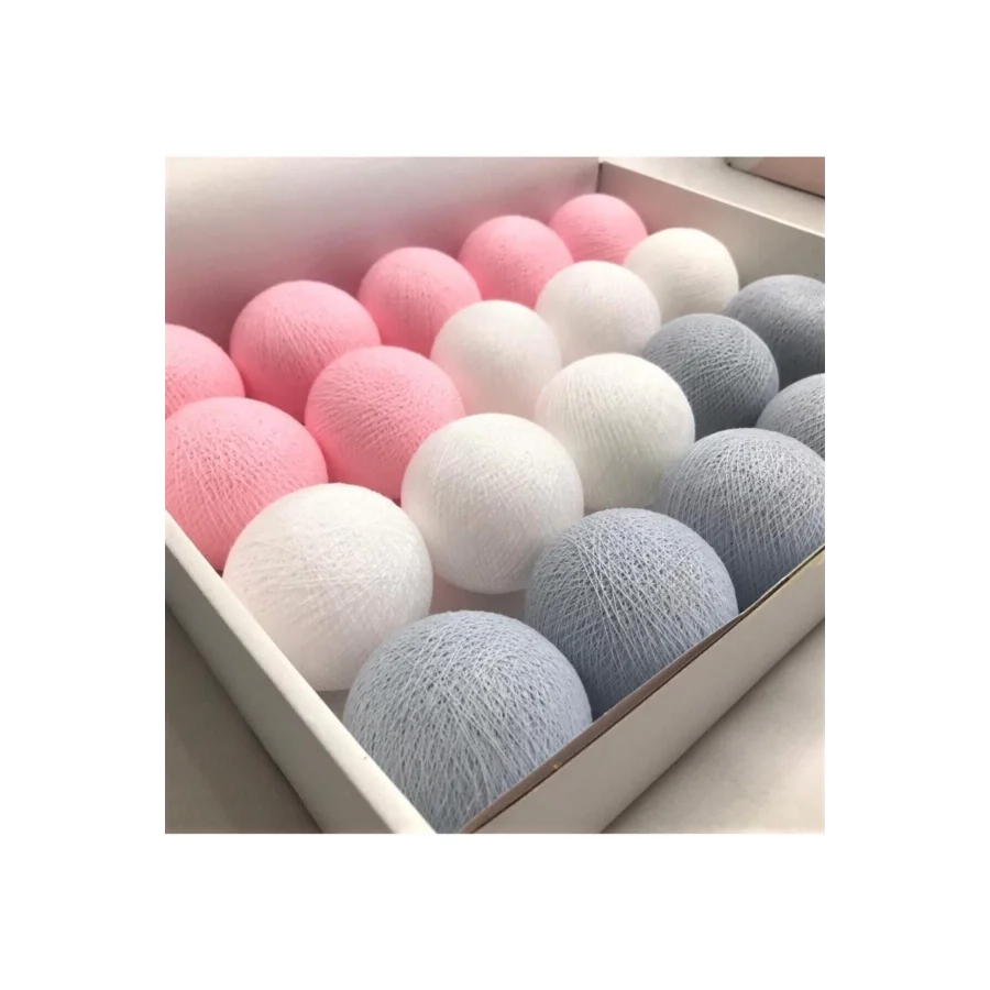 Bebetti Led Işıklı Top Beyaz Gri Pembe