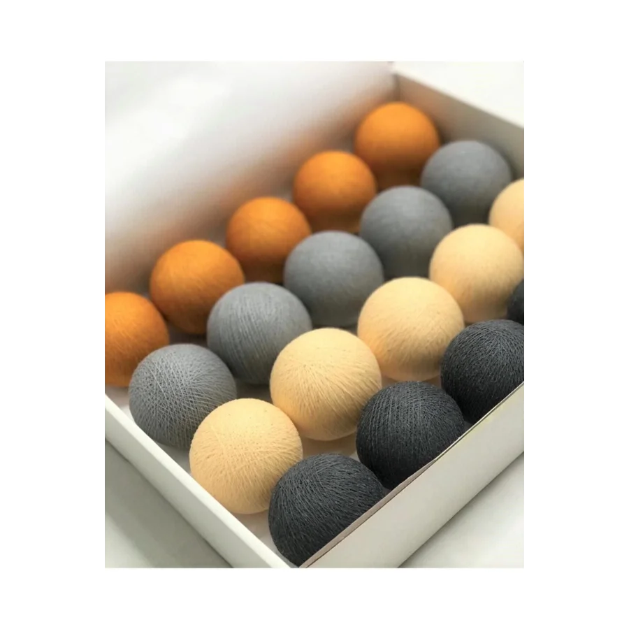 Bebetti Led Işıklı Top Beyaz Gri Sarı