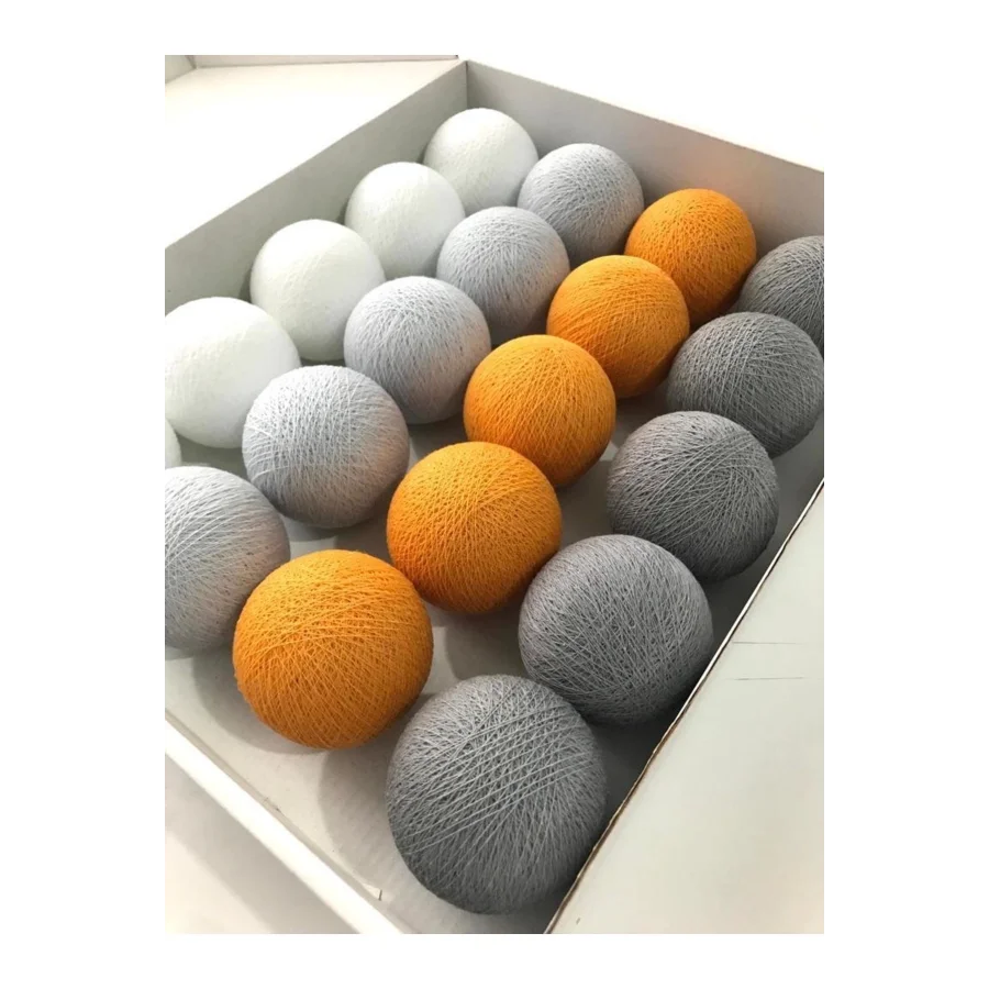 Bebetti Led Işıklı Top Beyaz Gri Sarı