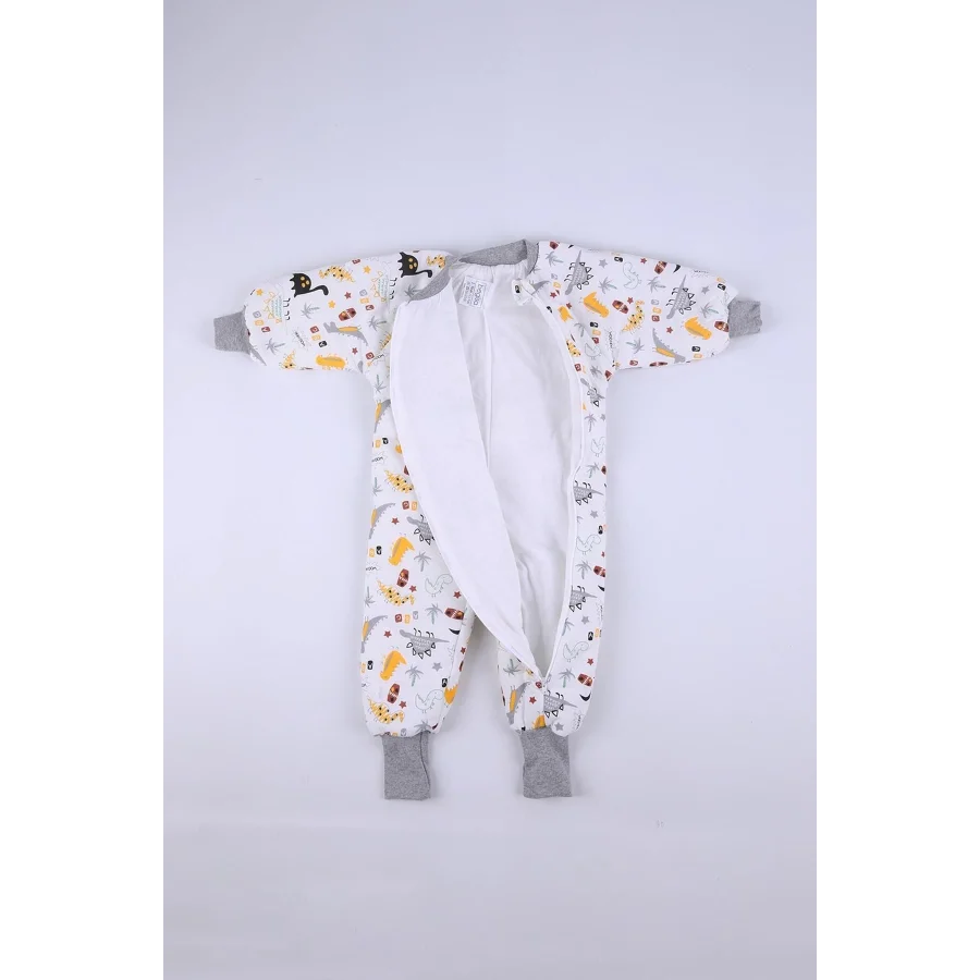 Begisa 2-8 Yaş Elyaf Dolgulu 2.5 Tog Çocuk Uyku Tulumu - Gri