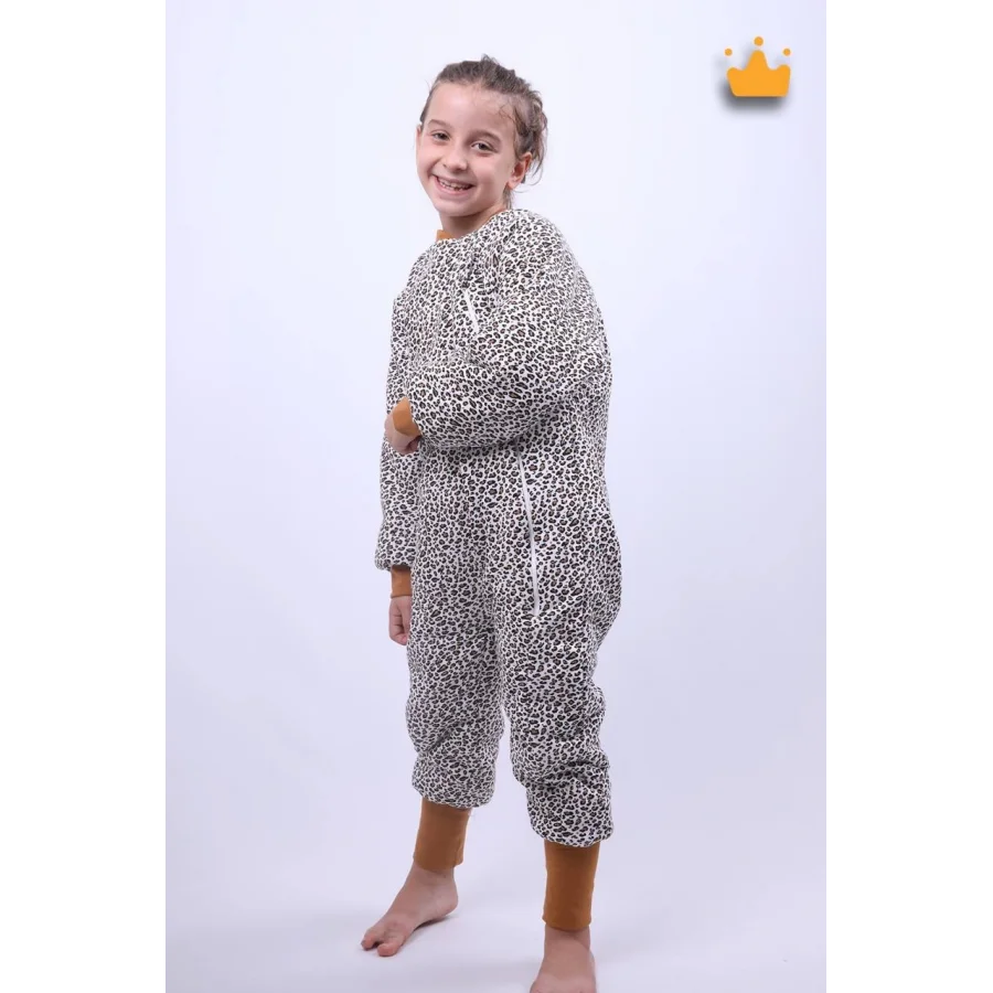 Begisa 2-8 Yaş Elyaf Dolgulu 2.5 Tog Çocuk Uyku Tulumu - Leopar
