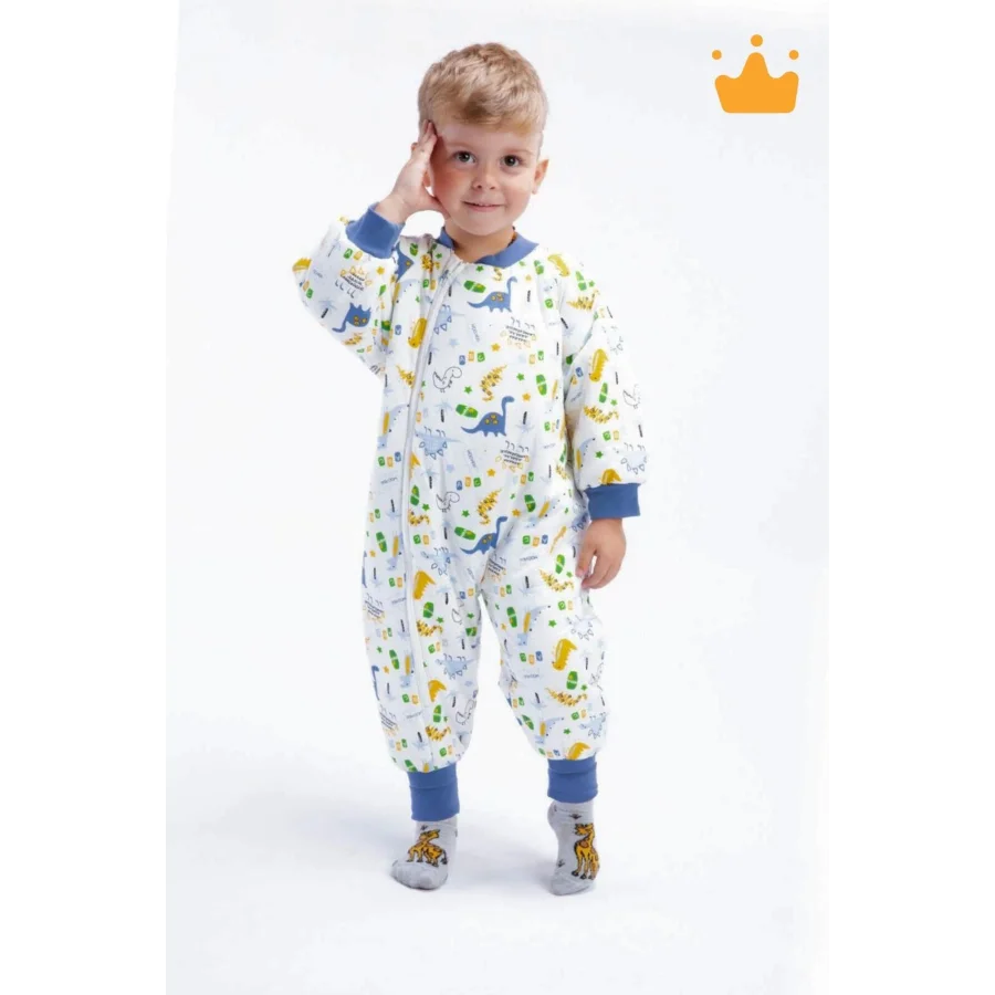 Begisa 2-8 Yaş Elyaf Dolgulu 2.5 Tog Çocuk Uyku Tulumu - Mavi