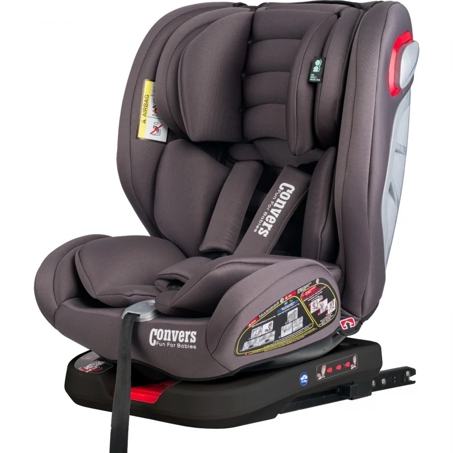 Convers Airmax 360° Dönebilen 0-36 Kg Isofixli Oto Koltuğu Füme
