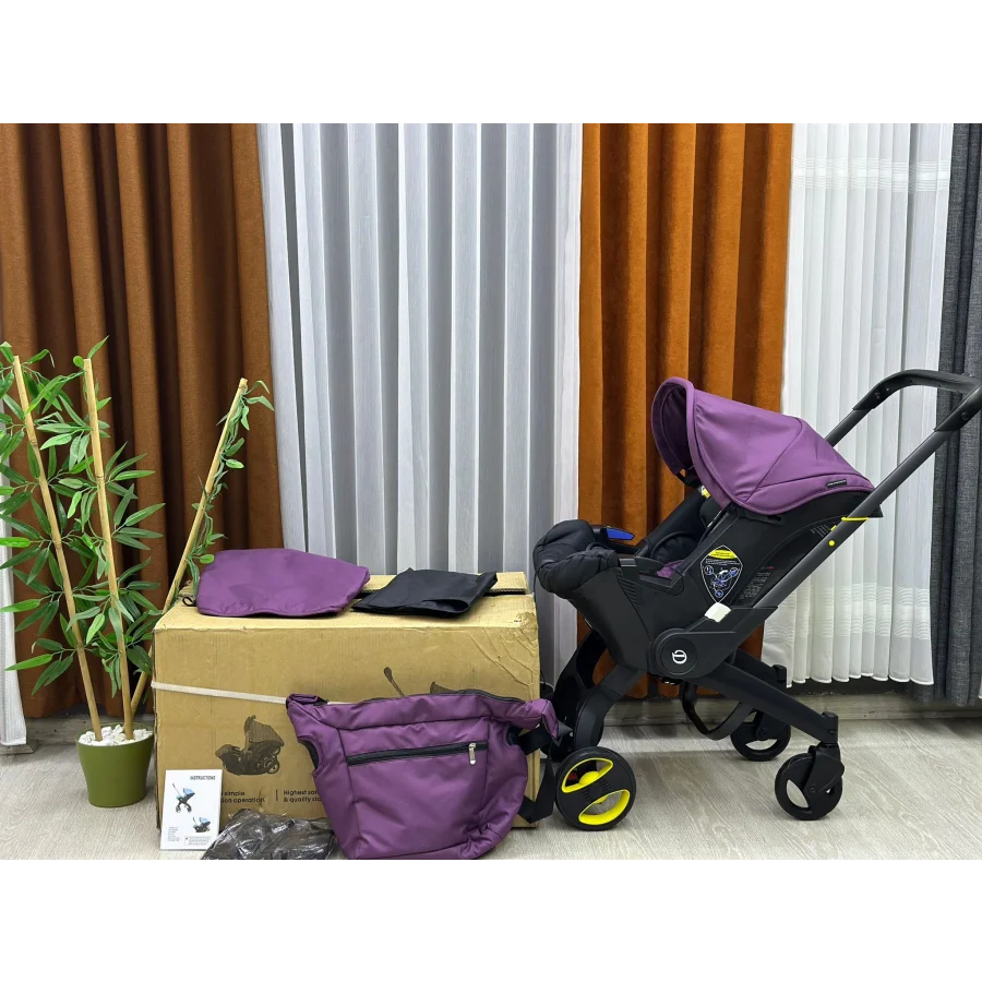 Deerway Yeni Nesil Oto Koltuğu Bebek Arabası - Mor