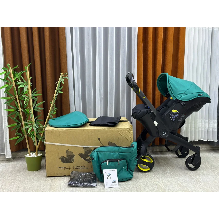 Deerway Yeni Nesil Oto Koltuğu Bebek Arabası - Yeşil