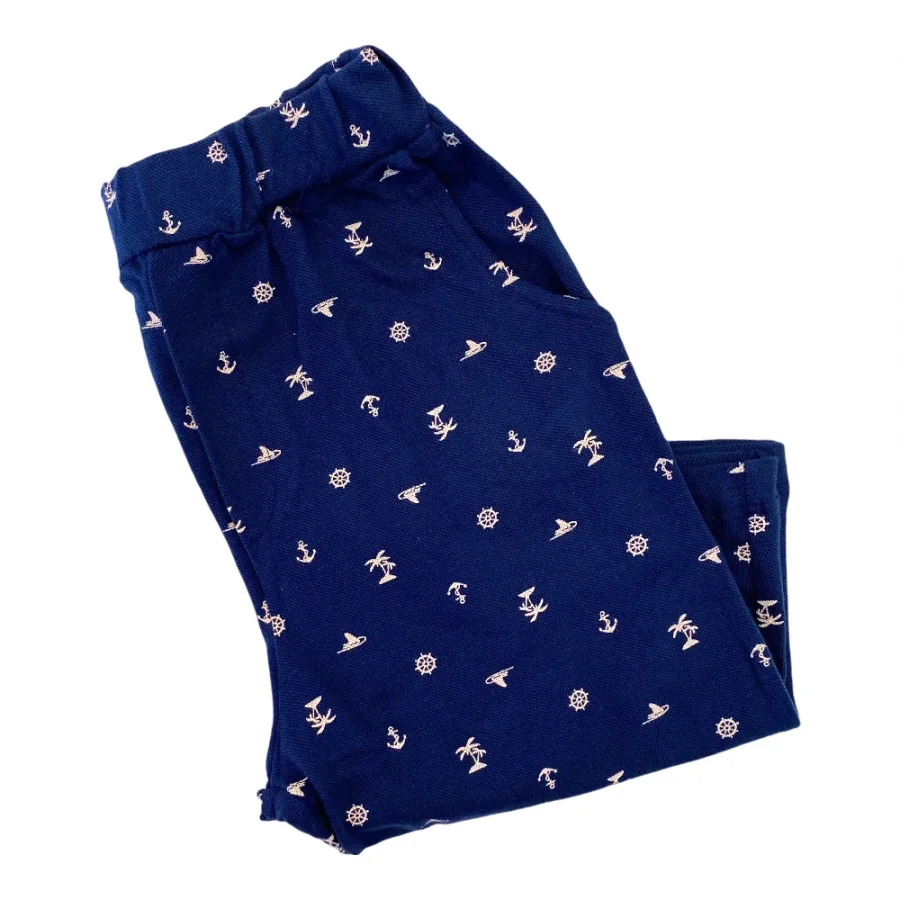 Dofi Lacivert Erkek Çocuk Desenli Kapri