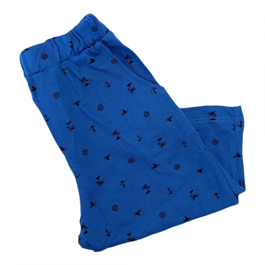 Dofi Mavi Erkek Çocuk Desenli Kapri