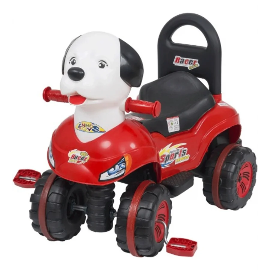 Enhoş Oyuncak Pedallı Köpek Araba 4 Tekerlekli
