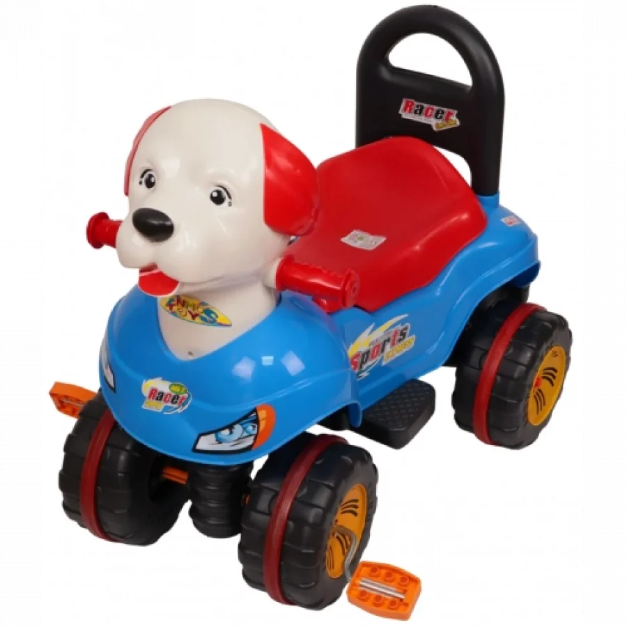 Enhoş Oyuncak Pedallı Köpek Araba 4 Tekerlekli Mavi