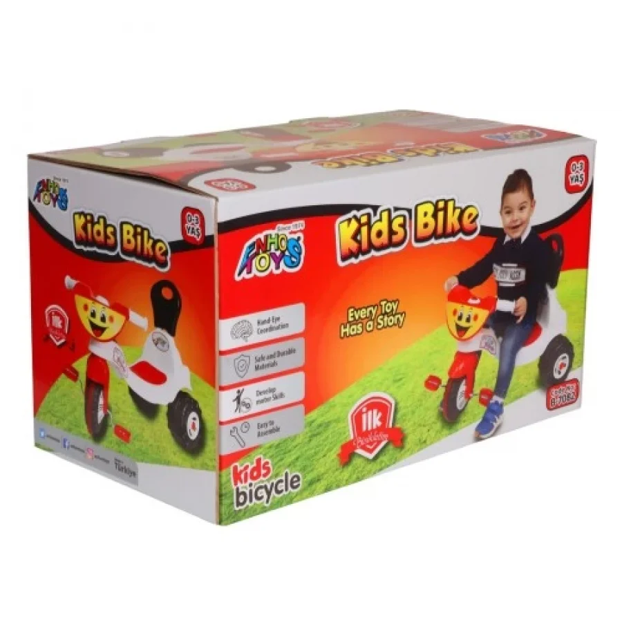 Enhoş Toys Üç Tekerlekli İlk Bisikletim Pembe Bebek Bisikleti