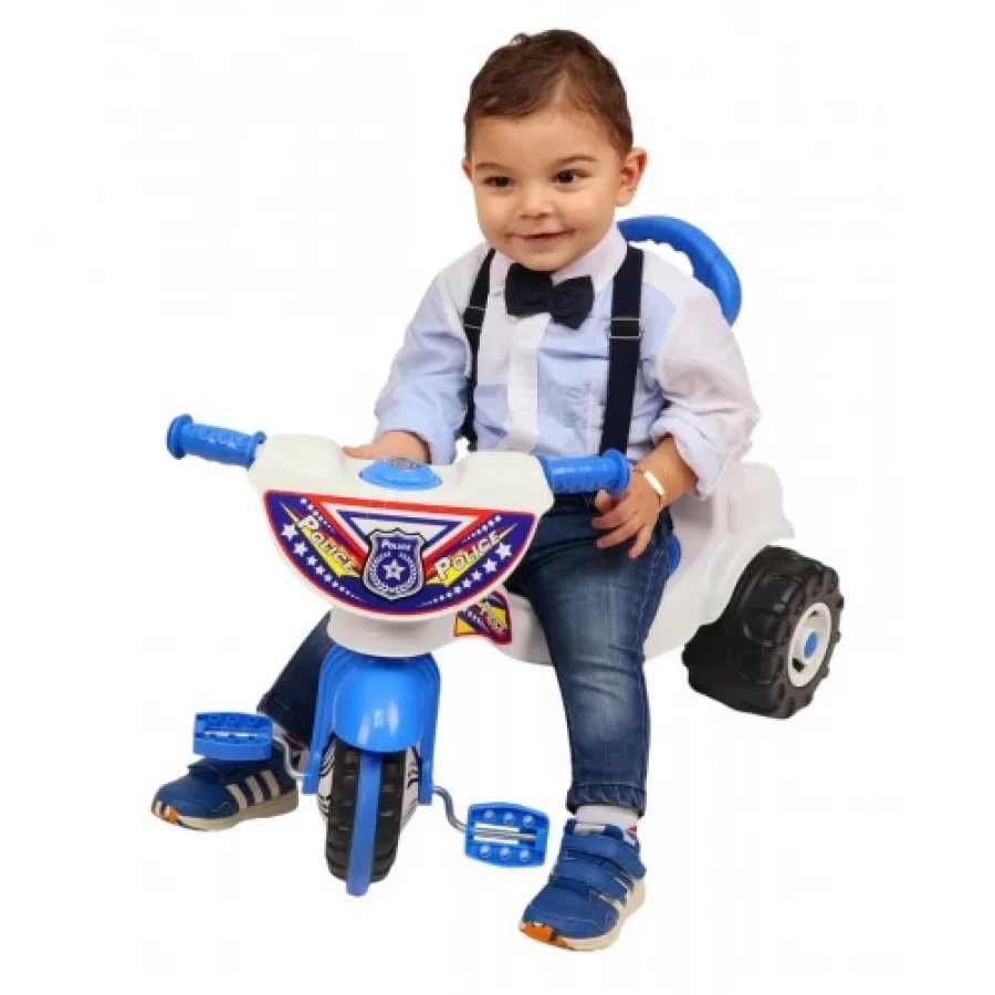 Enhoş Toys Üç Tekerlekli İlk Bisikletim Polis Bebek Bisikleti