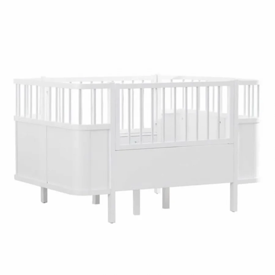 Gümüş Bebe Star Beşik Büyüyen Karyola - Beyaz