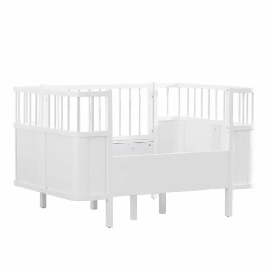 Gümüş Bebe Star Beşik Büyüyen Karyola - Beyaz