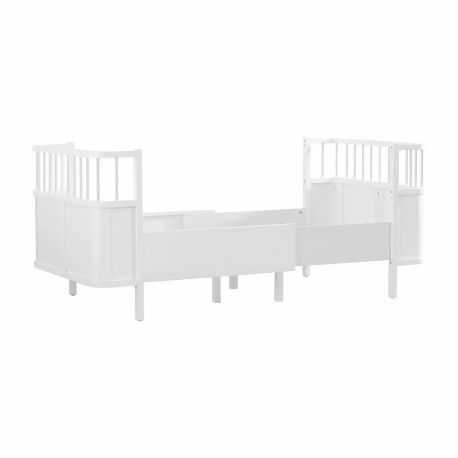 Gümüş Bebe Star Beşik Büyüyen Karyola - Beyaz