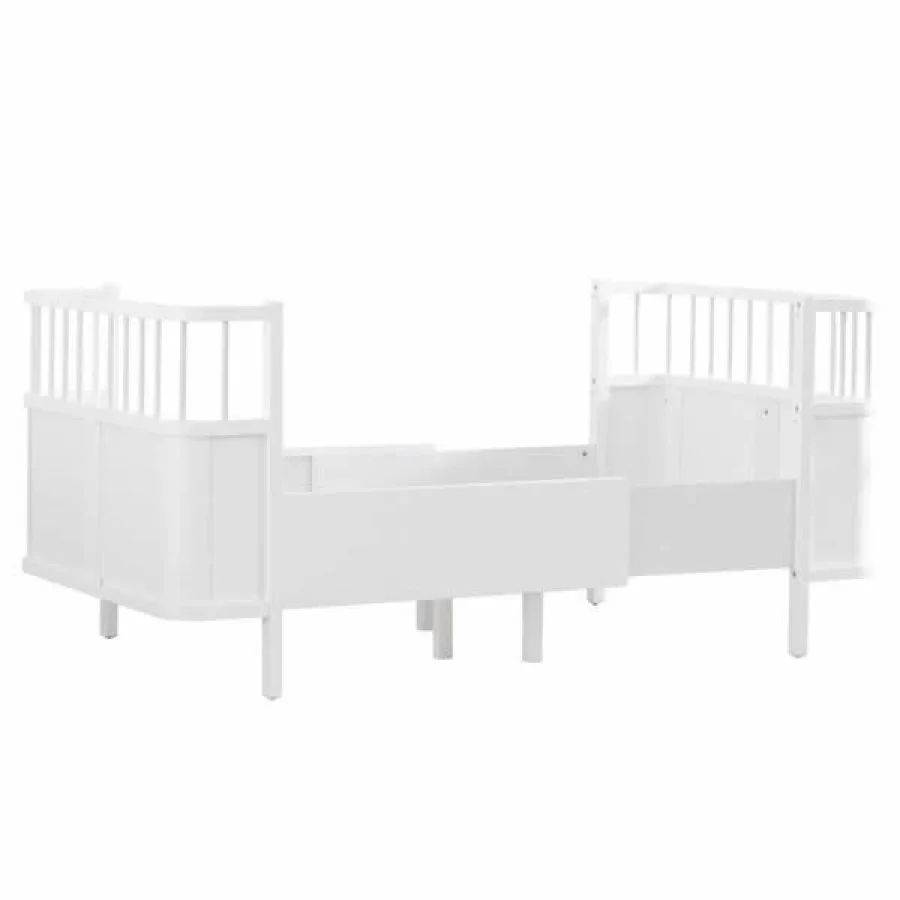 Gümüş Bebe Star Beşik Büyüyen Karyola - Beyaz