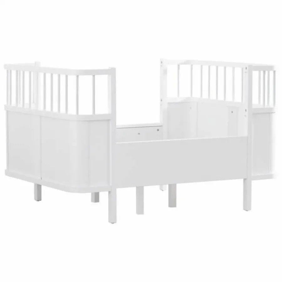 Gümüş Bebe Star Beşik Büyüyen Karyola - Beyaz