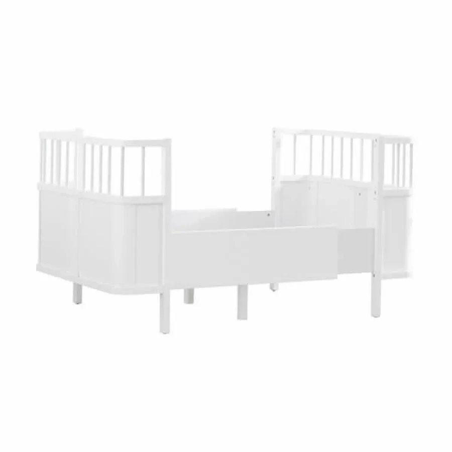 Gümüş Bebe Star Beşik Büyüyen Karyola - Beyaz