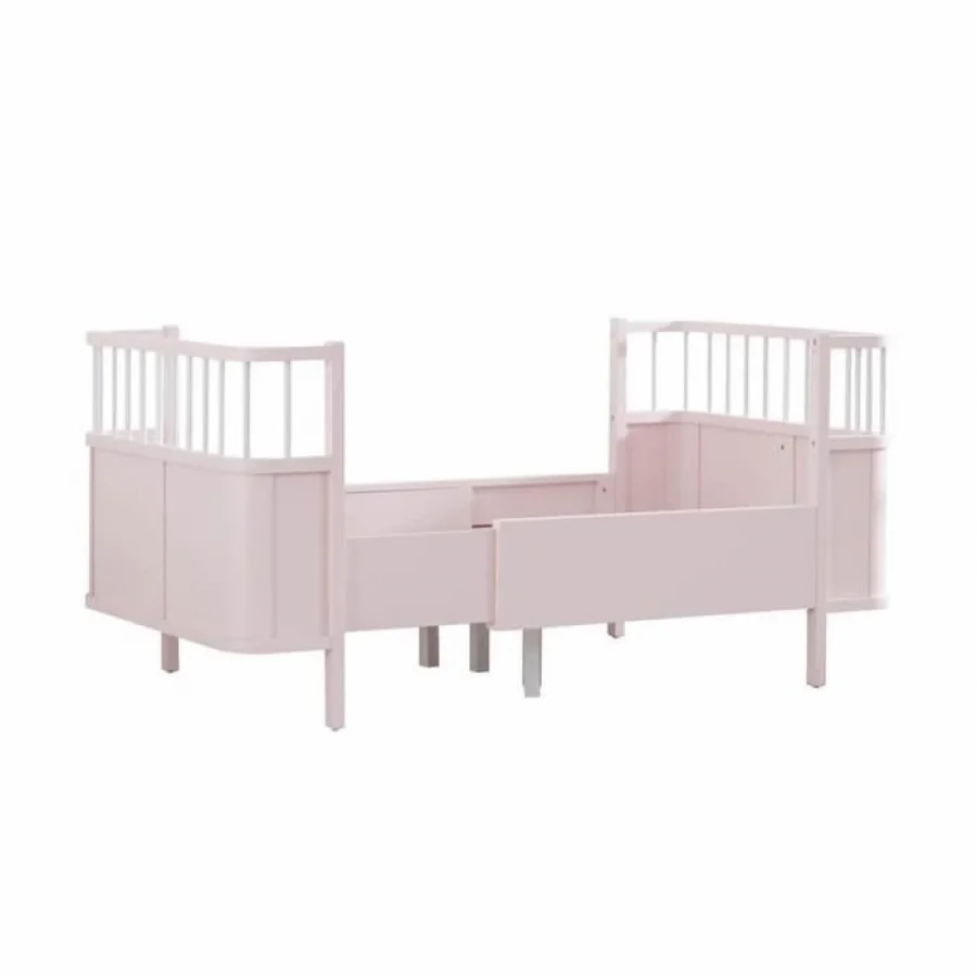 Gümüş Bebe Star Beşik Büyüyen Karyola - Pembe