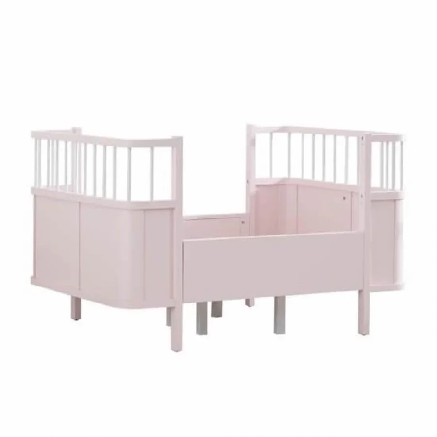 Gümüş Bebe Star Beşik Büyüyen Karyola - Pembe