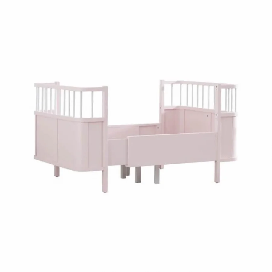 Gümüş Bebe Star Beşik Büyüyen Karyola - Pembe