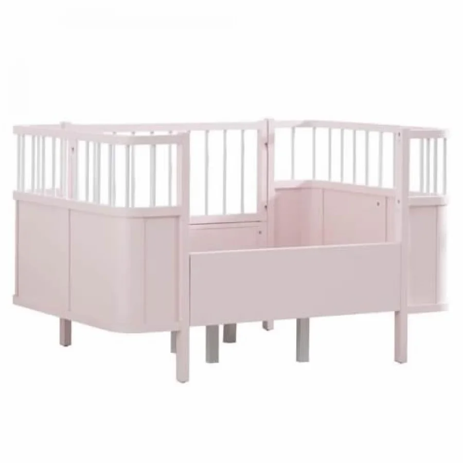 Gümüş Bebe Star Beşik Büyüyen Karyola - Pembe