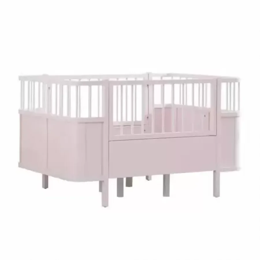 Gümüş Bebe Star Beşik Büyüyen Karyola - Pembe