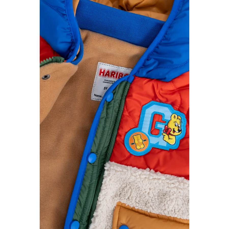 Haribo Çok Renkli Fermuarlı Çocuk Polar Ceket
