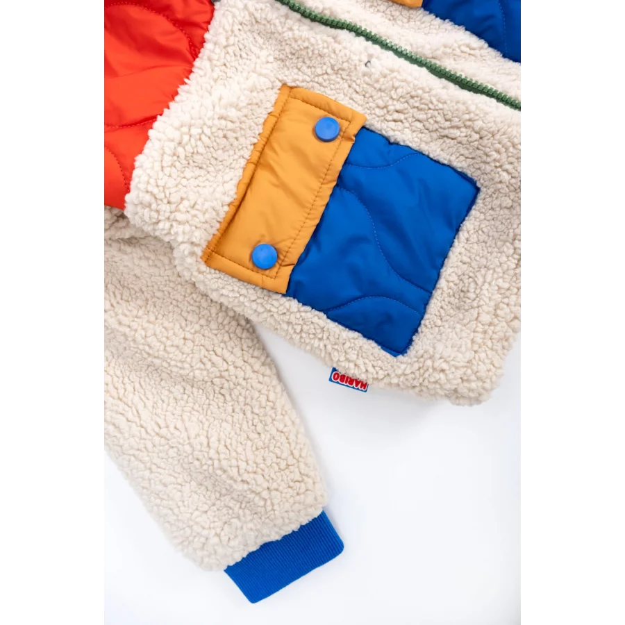 Haribo Çok Renkli Fermuarlı Çocuk Polar Ceket
