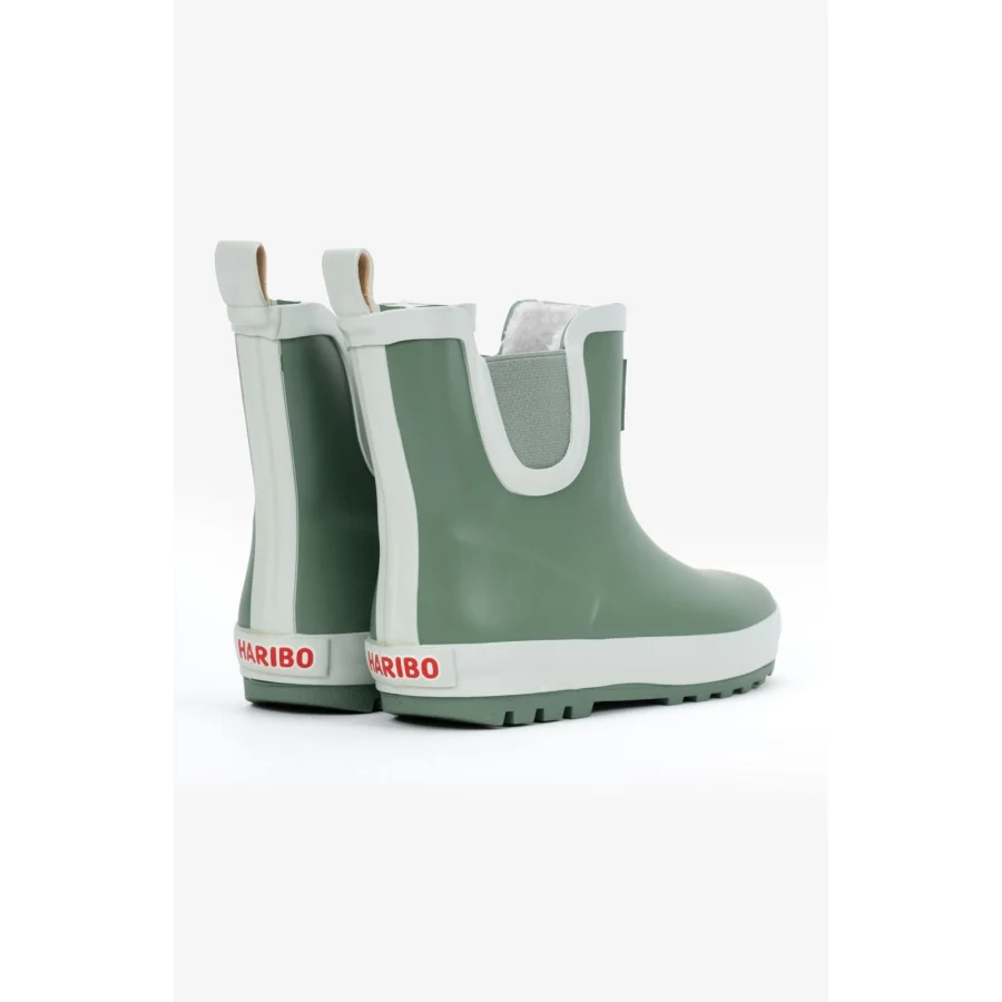 Haribo İçi Kürklü Su Geçirmez Çocuk Yağmur Çizmesi - Haki