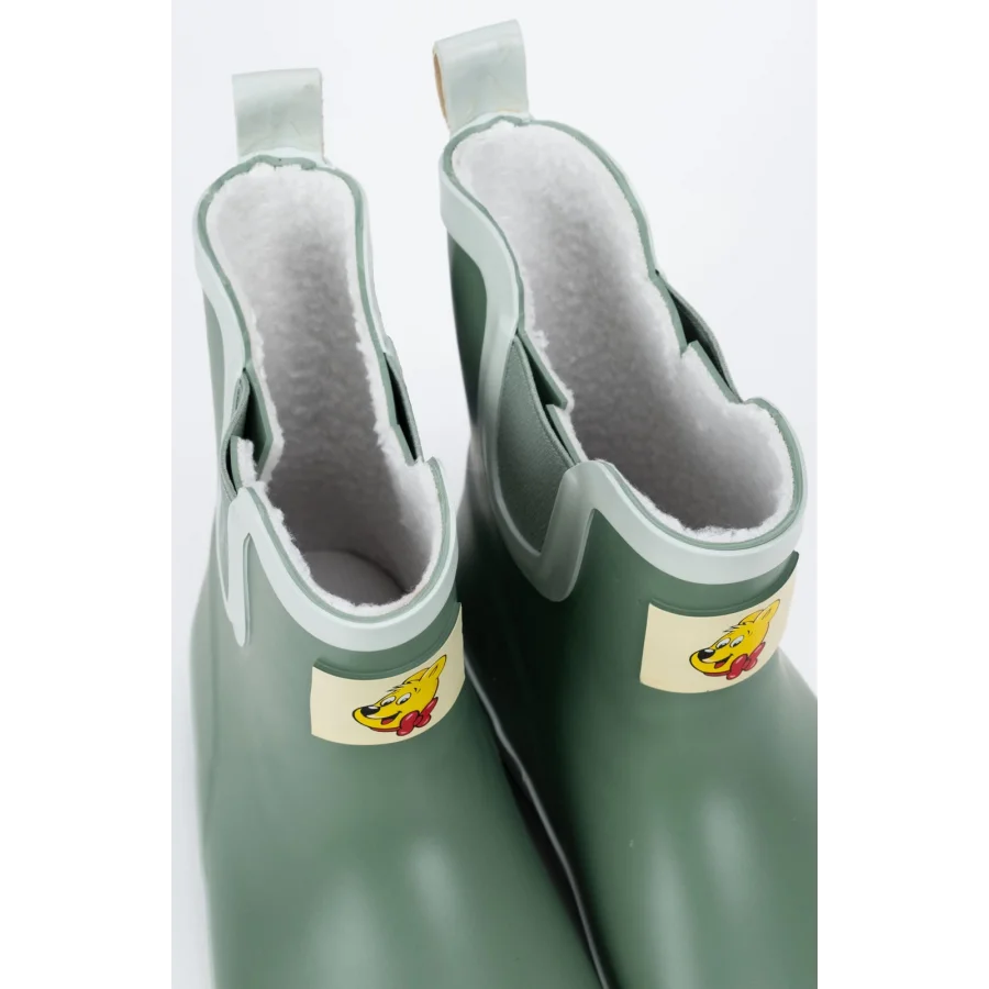 Haribo İçi Kürklü Su Geçirmez Çocuk Yağmur Çizmesi - Haki