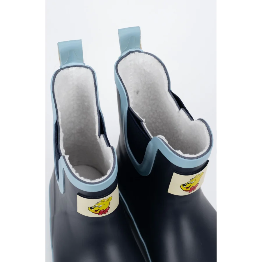 Haribo İçi Kürklü Su Geçirmez Çocuk Yağmur Çizmesi - Lacivert