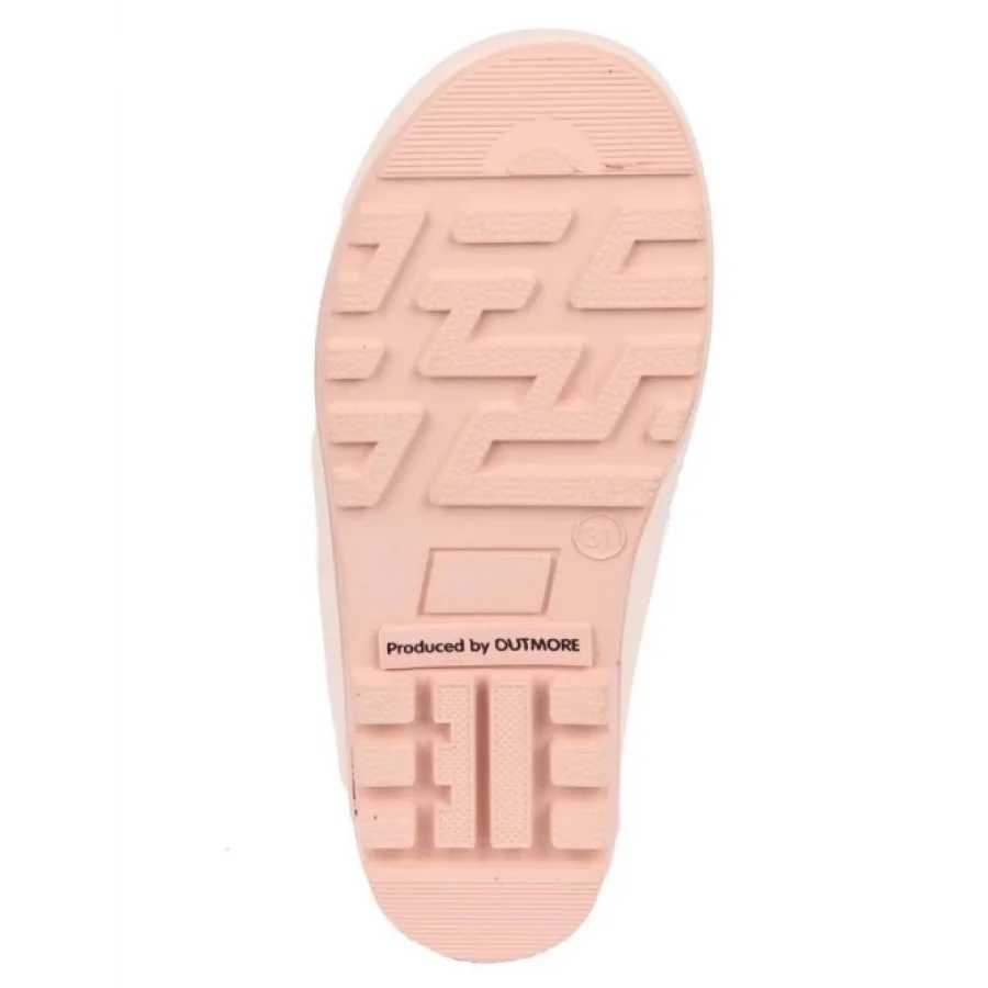 Haribo İçi Kürklü Su Geçirmez Çocuk Yağmur Çizmesi - Pembe