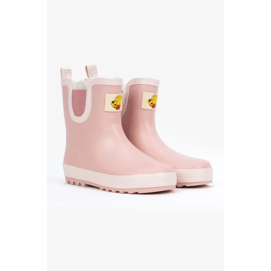 Haribo İçi Kürklü Su Geçirmez Çocuk Yağmur Çizmesi - Pembe