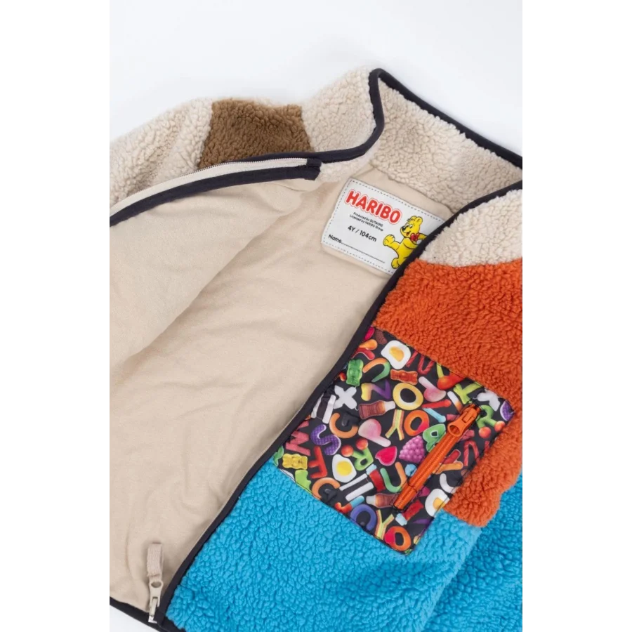 Haribo Tam Fermuarlı Çocuk Polar - Çok Renkli