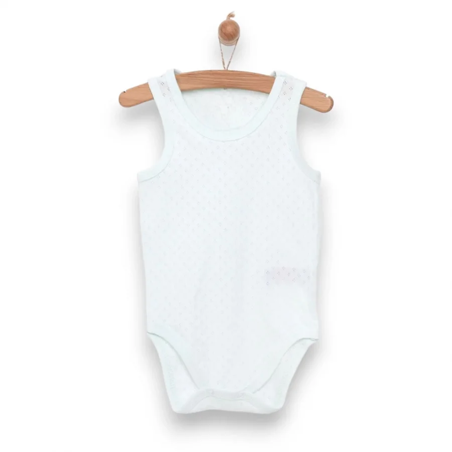 Jakarlı Atlet Body Unisex - Beyaz